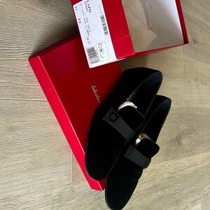 Salvatore Ferragamo Velvet Tuxedo Shoe Sz 11 EE